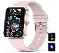 Nemheng Smartwatch Donna con Chiamata, 1,83 "Fitness Tracker con Orologio Assistente Vocale Contapassi, Quadrante Personalizzato, SpO2, Orologio Sportivo per Android iOS Rosa
