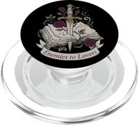 Nemici agli amanti Bookish Dagger e Roses Fantasy Reader PopSockets PopGrip per MagSafe