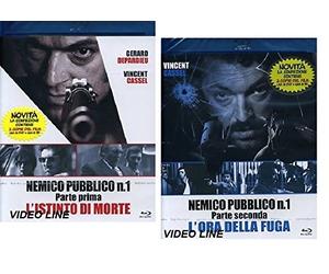 Nemico Pubblico n.1 - Parte 1-2 L'istinto di Morte / L'ora della Fuga (2 Blu Ray + 2 DVD) Edizione Italiana