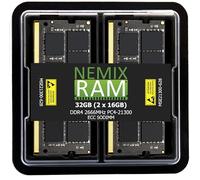 NEMIX RAM 32GB (2X16GB) DDR4 2666MHZ PC4-21300 2Rx8 1.2V 260-PIN ECC Unbuffered SODIMM NAS Kit compatibile con Synology D4ECSO-2666-16G