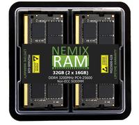 NEMIX RAM 32GB (2X16GB) DDR4 3200MHZ PC4-25600 SODIMM KIT compatibile con