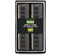 NEMIX RAM 64 GB (2 x 32 GB) DDR4 3200 MHZ PC4-25600 ECC UDIMM compatibile con server Dell PowerEdge T150