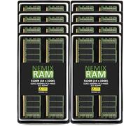 NEMIX RAM Kit di memoria per server registrato, 512 GB (16 x 32 GB) DDR5 5600 MHZ PC5-44800 1Rx4 1,1 V CL46 288-PIN ECC RDIMM