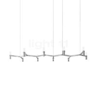 Nemo Crown Plana Lampada a sospensione, alluminio lucidato - 168 cm
