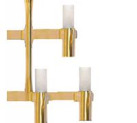 Nemo Crown Plana Linea Lampada a Sospensione - design Jehs+Laub Gold painted