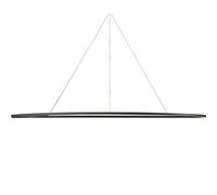 Nemo Ellisse Mega Lampadario A Sospensione Ovale Nero/ Bianco Uplight 3000k