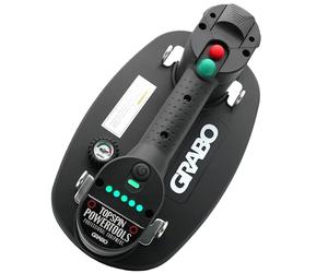 Nemo GRABO plus V2 - Aspirapolvere a batteria, capacità massima di sollevamento 120 kg, design ergonomico, con aspirazione automatica, manometro in custodia in tessuto.
