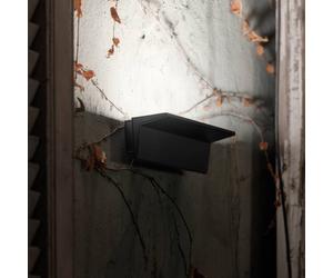 Nemo LED applique da esterno Zena, nero, 2.700 K, IP44 Nemo