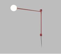 Nemo Potence Pivotante Mini da Parete Rosso