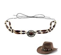 nemokamai Fasce per cappello da cowboy per donne e uomini, fascia per cappello intrecciato per cappelli in feltro Fedora occidentale, fascia vintage sostituibile