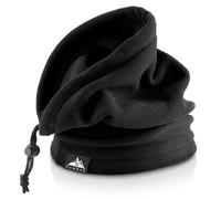 Nemrac Scaldacollo Termico Invernale in Pile, Copricapo per Sport Ciclismo Sci Trekking Pesca Montagna Passeggiata, Scaldacollo Unisex Uomo Donna (Nero)