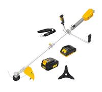 Nemura Decespugliatore batteria 40 V - L: 43 cm + Filo + Lama + 1 Batteria 4 Ah e Caricatore Rapido - Utensili da giardino di qualità - Marca Francese