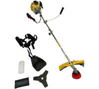 Nemura Decespugliatore - Tagliabordi termici 52 cm3 leggero, fornito con 1 bobina, 1 disco, 1 contenitore di miscelazione, 1 sacchetto di attrezzi - Utensili da giardino - Marca francese