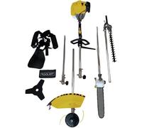 Nemura DM052 - Decespugliatore termico multifunzione (decespugliatore, potatrice, tagliasiepi, tagliasiepi, allunga), per utensili da giardino, marca francese