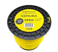 Nemura Filo per decespugliatore Quadrato Ø: 2,40mm, L: 400m - Compatibile con altre marche - Elevata durata - Qualità professionale - SAC in Italiano