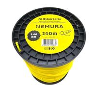 Nemura Filo per decespugliatore Quadrato Ø: 3,00mm, L: 240m - Compatibile con altre marche - Elevata durata - Qualità professionale - SAC in Italiano