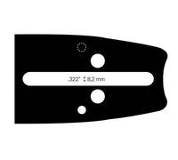 Nemura Guida catena motosega - Compatibile con il Husqvarna - Guida di 50 cm - Passo .325 - Calibro 0,58 (1.5 mm) - Ricambi per attrezzi da giardino - Marca francese