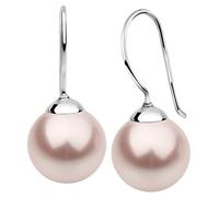 Nenalina, orecchini da donna con perle rosa, lavorati a mano in argento Sterling 925, 12 mm
