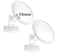 Nenesupply - 2 flange da 19 mm compatibili con Spectra S2 Spectra S1 Spectra 9 Plus tiralatte non originali Spectra Pump, accessori non originali Spectra S2 Sostituire Flangia Spectra e Paradenti