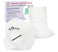 Nenesupply Inserti flangiati da 19 mm compatibili con flangia da 24 mm di Elvie OG Elvie Stride Spectra Momcozy Willow Ridurre da 24 mm a 19 mm Sostituire Elvie Inserti Accessori non originali Elvie Pompa Parts