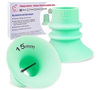 Nenesupply Inserti flangiati di seconda generazione da 15 mm compatibili con flangia da 24 mm di Elvie OG Elvie Stride Spectra Momcozy Willow Ridurre da 24 mm a 15 mm Sostituire inserti Elvie non