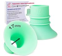 Nenesupply Inserti flangiati di seconda generazione da 17 mm compatibili con flangia da 24 mm di Elvie OG Elvie Stride Spectra Momcozy Willow Ridurre da 24 mm a 17 mm Sostituire gli inserti Elvie non originali parti della pompa Elvie