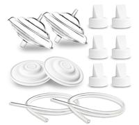 Nenesupply Parti della pompa compatibili con Spectra S1 S2 9 Plus Tiralatte Sostituire Protezione di riflusso Membrana Valvola a becco d'anatra Tubo Non Originale Spectra Parti di ricambio della pompa