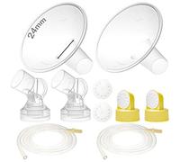 Nenesupply Parti della pompa da 24 mm compatibili con pompa Medela in Style Kit di ricambio per pompa Medela Parti di ricambio per pompa Medela Sostituire la flangia Medela e il tubo a membrana della