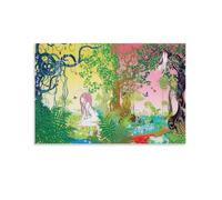 NENGKUAI Chiho Aoshima, poster artistico da parete con campi di fragole, stampa artistica su tela, pittura decorativa, senza cornice, 60 x 90 cm