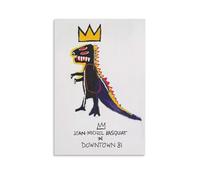 NENGKUAI Poster artistico con graffiti Jean-Michel Basquiat, poster street art senza titolo, stampa su tela, pittura decorativa (2401); senza cornice; 40 x 60 cm