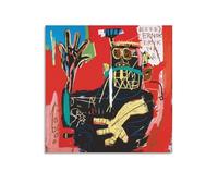 NENGKUAI Poster artistico con graffiti Jean-Michel Basquiat, poster street art senza titolo, stampa su tela, pittura decorativa (2405); senza cornice; 30 x 30 cm