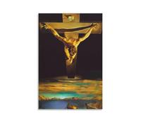 NENGKUAI Poster di Cristo di Salvador Dalì Cristo de San Juan De La Cruz, 1951, stampa artistica da parete su tela, pittura decorativa, senza cornice, 30 x 45 cm