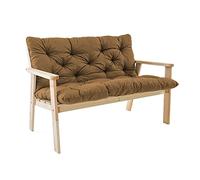 NENIUX Cuscini per panca a dondolo con schienale, 2-3 posti, cuscino di ricambio, antiscivolo, per mobili reclinabili, patio, portico, sedie da giardino, esterni/interni, 100 x 100 x 8 cm, cachi