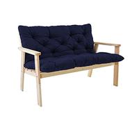 NENIUX Cuscini per panca a dondolo con schienale, 2-3 posti, cuscino di ricambio, antiscivolo, per mobili reclinabili, patio, portico, sedie da giardino, esterni/interni, 150 x 100 x 8 cm, blu navy