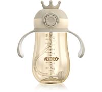 NENO Mio 2 12m+ bicchiere salvagoccia con cannuccia Brown 280 ml