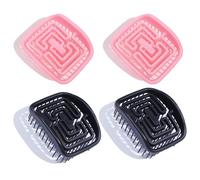 NentMent Confezione da 2 spazzole per shampoo per capelli e cuoio capelluto, per pulizia profonda, con setole lunghe, per lavare i capelli asciutti e bagnati, rimozione forfora, barba, doccia, bagno