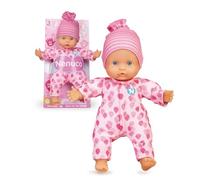 Nenuco soft 3 funzioni, bambola morbida con 3 funzioni, con pigiamino rosa, per bambine e bambini da 1 anno