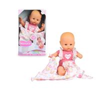 Nenuco, bebè con suoni, bambola morbida con occhi che si chiudono, premendo il pancino emette suoni da bambino, include una copertina, per bambine/I da 1 anno, Famosa NFN89000