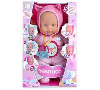 Nenuco - Blandito 5 Funzioni Rosa, Emette Suoni di Ciuccio e Succhiamento del Pollice come un Vero Bambino, Ride, Piange, Dice Mamma e Papà. Regalo per Bambini da 1 a 3 Anni FAMOSA (700014781)