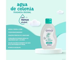 Nenuco Cesto regalo neonato con 2 colonie, sapone da bagno, latte idratante, shampoo e cesto