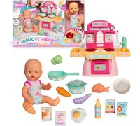 Nenuco Magic Cooking con Cucina e Accesori Luci e Suoni Bambola 30 cm 2 Anni+ Fa
