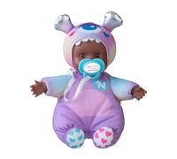 Nenuco Monster Friends Purple, Mini Bambole Bambino Mostri 15 cm, Corpo Morbido e Abito con un Design Viola Pastello, Ciuccio Personalizzato, Collezione Modelli, Famosa (NFNB1400)
