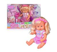 (TG. Unica) Nenuco - School Hairstyle, bambola 35 cm, con capelli biondi e acces