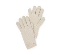 NEO B - CASHMERE | Guanti Cashmere Donna | Guanti Cashmere Trama Nido d’Ape |100% Cashmere pregiato | Filato Cardiff | Taglia M | Made in Italy | Beige