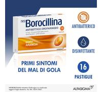 Neo Borocillina Antisettico Orofaringeo 6,4mg + 52mg Arancia 16 Pastiglie