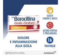 Neo Borocillina Gola Dolore 8,75 mg Limone e Miele Senza Zucchero 16 Pastiglie