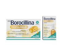 NEO BOROCILLINA Propolmiele+ Gusto Eucalipto e Miele: Spray + 16 Pastiglie, per il Benessere della Gola