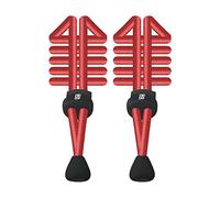 Neo+, Confezioni di lacci per scarpe, elastici, con meccanismo autobloccante rotondo, per corsa e triathlon, Rosso (Red), One Size