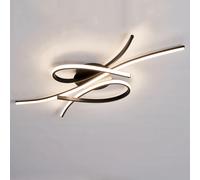 NEO Gleam Telecomando Plafoniere moderne a LED per soggiorno Camera da letto Lampada da soffitto a LED dimmerabile Colore nero