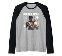 Neo Love Cyber Coppia Futura Intimità Arte Maglia con Maniche Raglan